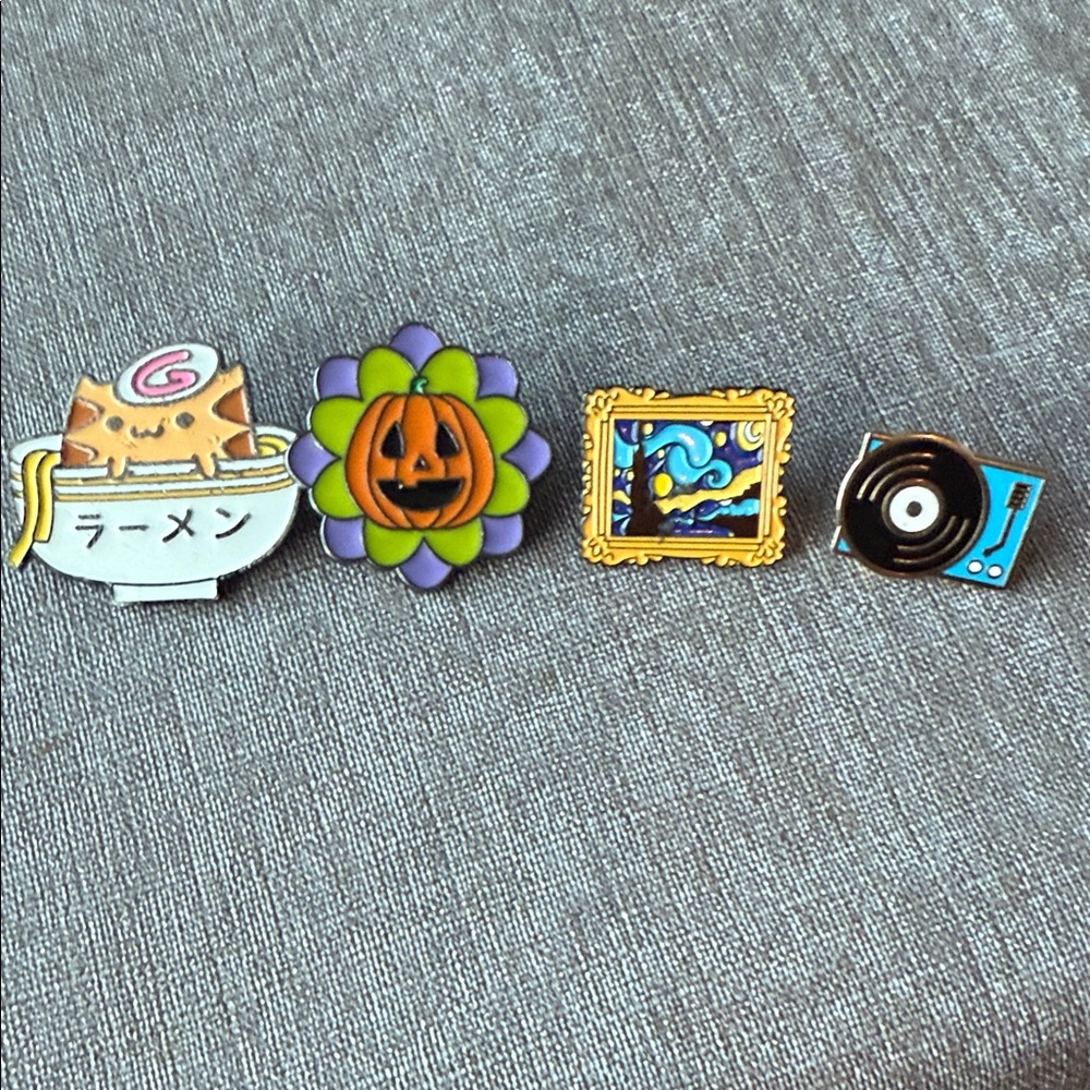 Set of 4 Enamel Pins